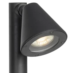 Borne d'extérieur moderne noire 100 cm IP44 orientable - Ciara