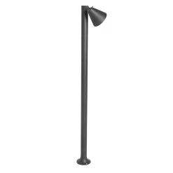 Borne d'extérieur moderne noire 100 cm IP44 orientable - Ciara