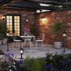 Borne Docker taille S E27 25W IP44 GoodHome noir