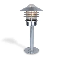 Borne extérieur Engla IP44 E27 ⌀21 x H.45cm gris galva