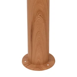 Borne extérieur Hollis effet bois marron IP44 E27 25W
