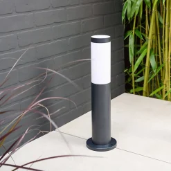 Borne extérieur Hollis taille S noir E27 15W IP44