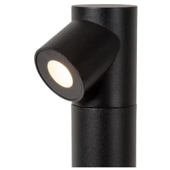 Borne extérieur IBAMBA en aluminium avec LED intégré - Noir - Lucide