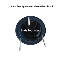 Borne extérieur solaire Orion Lumihome IP44 70/150lm l.7,6 x H.50 x P.9,8 cm