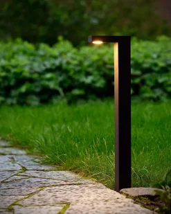 Borne extérieur TEXAS en aluminium avec LED intégré - Anthracite - Lucide