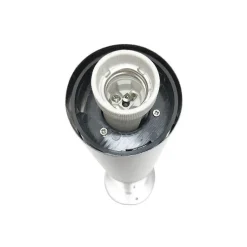 Borne Extérieure 100cm 220V IP65 ARGENT pour Ampoule E27 (Pack de 6) - SILAMP