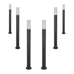 Borne Extérieure LED 1m IP65 220V pour Ampoule E27 (Pack de 6) - SILAMP