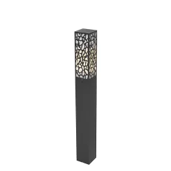 Borne extérieure moderne noire 90 cm IP44 - Nicole