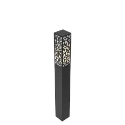 Borne extérieure moderne noire 90 cm IP44 - Nicole