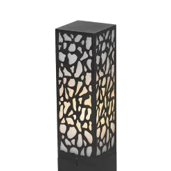 Borne extérieure moderne noire 90 cm IP44 - Nicole