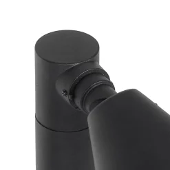 Borne extérieure moderne noire 60 cm IP44 orientable - Ciara