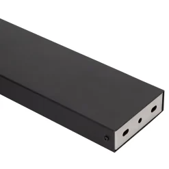 Borne extérieure solaire LED intégrée à détection Tomman 650lm IP44 noir GoodHome