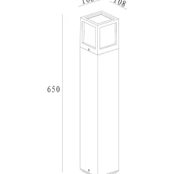 Borne Led de jardin Facado - Deko Light - Facado