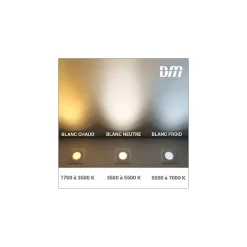 Borne LED extérieure Luxi 80 Indigo - H.90cm - 18W - 3000K - IP54 - Anthracite