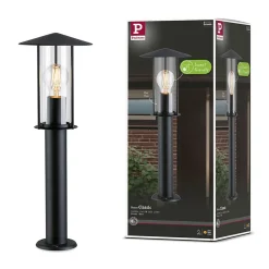 Borne lumineuse Classic favorable aux insectes IP44 500mm 2200K 4,3W 420lm 230V Noir E27 Métal