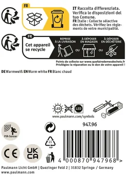 Borne lumineuse LED Alara Détecteur de mouvement crépusculaire (IR) IP44 carré 665mm 3000K 10W 450lm 230V Anthracite Métal