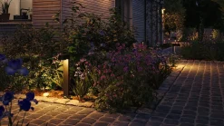 Borne lumineuse LED Capea favorable aux insectes IP44 500mm 2200K 6W 450lm 230V 98 Anthracite Aluminium