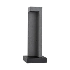 Borne lumineuse LED Concrea IP65 450mm 3000K 6,8W 200lm 230V Grès noir Béton