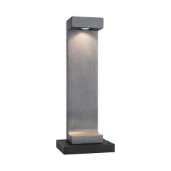 Borne lumineuse LED Concrea IP65 616mm 3000K 6,8W 200lm 230V Grès noir Béton