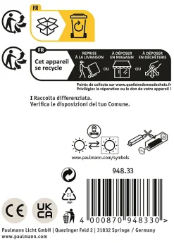 Borne lumineuse LED Cuff Détecteur de mouvement crépusculaire (IR) IP44 782mm 3000K 10W 700lm 230V 70 Blanc Aluminium