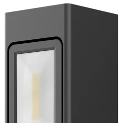 Borne lumineuse LED extérieur noire 10 W 1 000 lm IP65, GoodHome Davern