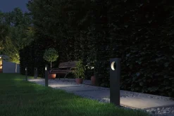 Borne lumineuse LED Ivo IP65 505mm 3000K 5,5W 150lm 230V Gris Aluminium