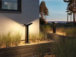 Borne lumineuse LED Juntea IP44 585mm 3000K 2x12,5W 2x800lm 230V Anthracite Aluminium