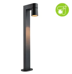 Borne lumineuse LED Kimu favorable aux insectes IP44 cylindrique 822mm 2200K 7,8W 500lm 230V 70 Anthracite Aluminium
