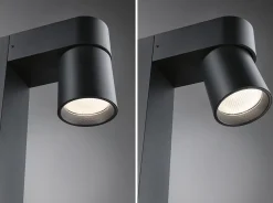 Borne lumineuse LED Kimu favorable aux insectes IP44 cylindrique 822mm 2200K 7,8W 500lm 230V 70 Anthracite Aluminium