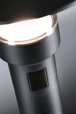 Borne lumineuse LED Sienna Détecteur de mouvement crépusculaire (HF) résistant à l'eau de mer IP44 780mm 3000K 9W 400lm 230V Anthr