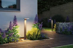 Borne lumineuse LED Zenera résistant à l'eau de mer IP44 670mm 3000K 10W 700lm 230V Anthracite Métal