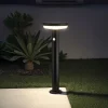 Borne Solaire 360 50CM - Éclairage Constant et Détection - Pour Jardin, Allée, Terrasse - Groupe DDC