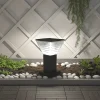 Borne Solaire Carrée Noire 40CM - Pour Cour, Terrasse, Allée - Groupe DDC