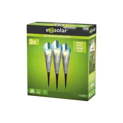 BORNE SOLAIRE DESIGN METAL ET VERRE X3 EZSOLAR - GL1030EZ