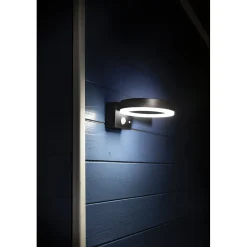 Borne solaire inox très éclairante avec détecteur de présence (option Applique)- Hauteur 50cm- 3 utilisations- 40 LED- 1000 Lumens