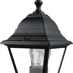 Borne Varennes E27 60W IP44 15 x 17 cm noir