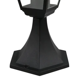 Borne Varennes E27 60W IP44 15 x 17 cm noir