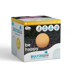 Boule lumineuse extérieur à énergie solaire Buly 20 rechargeable et flottante RGB Ø20cm Newgarden