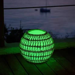 Boule lumineuse sans fil DRESS ME Marron Polyéthylène D40CM