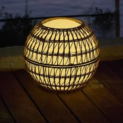 Boule lumineuse sans fil DRESS ME Marron Polyéthylène D40CM
