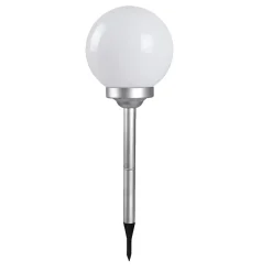 Boule lumineuse solaire pour jardin, lampe LED de jardin, borne solaire, éclairage solaire d'extérieur - Diamètre 15 x H 52 cm