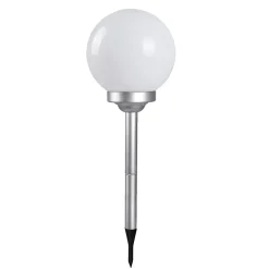 Boule lumineuse solaire pour jardin, lampe LED de jardin, borne solaire éclairage solaire d'extérieur -Diamètre 20 x Hauteur 53 cm