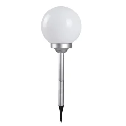 Boule lumineuse solaire pour jardin, lampe LED de jardin, borne solaire éclairage solaire d'extérieur -Diamètre 25 x Hauteur 67 cm