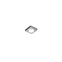 Bouton - Plafonnier LED GX53 max 15 W, carré 11,5x11,5 cm, métal peint, IP20 - Perenz - Aluminium