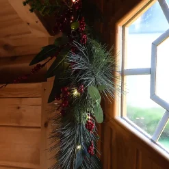 Branche lumineuse baies rouges - Chromex