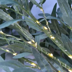 Branches lumineuses d'olivier à piles - Chromex