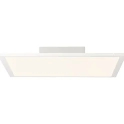 BUFFI plafonnier blanc LED intégrée 24W métal ampoule incluse