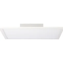 BUFFI plafonnier blanc LED intégrée 24W métal ampoule incluse