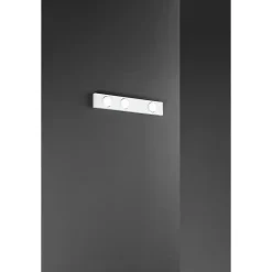 Button - Plafonnier LED 3xGX53 max 15W, Rectangulaire 60x10 cm, Métal peint, IP20 - Perenz - Blanc
