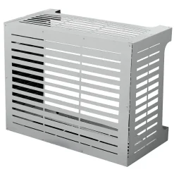 Cache climatiseur pour climatiseur LINEAR M Blanc en aluminium L86xP44xH68 cm